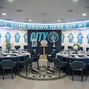 Dressing room dinner - Manchester City Football Club