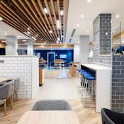 Bright and modern dining area serving daily hot buffet breakfast - Holiday Inn Express Dublin City Centre
