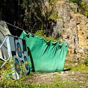 Archery wall in Mount Cook quarry! - Mount Cook Adventure Centre