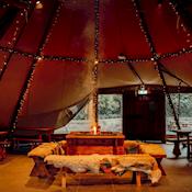 The Tipi - The Woodlands at Hothorpe Hall